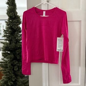 NWT LULULEMON SWIFTLY TECH LONG SLEEVE SHIRT 2.0 *WAIST LENGTH Jewelled Magenta